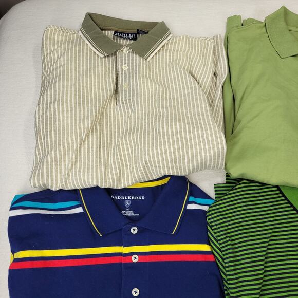 Lot of Polo Shirts Mens Sz Medium Y2k Grunge Izod Cutter Buck Preppy Outer Banks - Picture 3 of 16